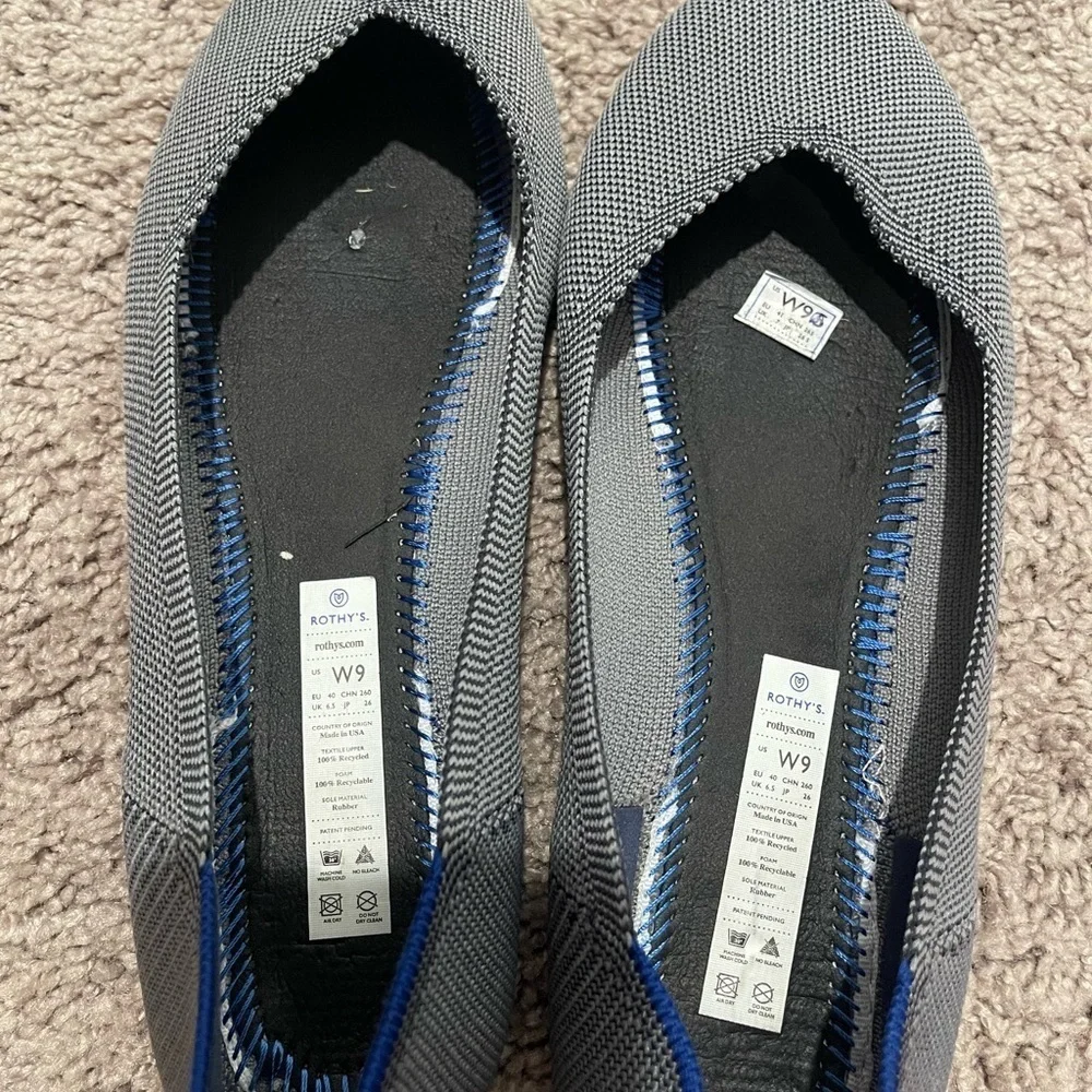 Rothy's // Gray Blue Women's Flats - Picture 3 of 7